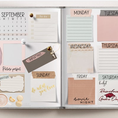 Digital Planner Stickers, Realistic Stickers, Goodnotes Stickers ...