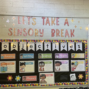 Let's Take a Sensory Break Digital Download Classroom Header
