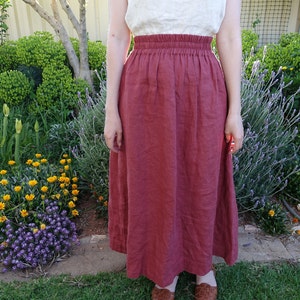 Linen skirt SION | Etsy