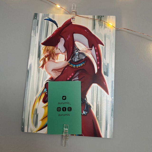 FOIL Art Prints A5 Zelda x Link TOTK – lisabaggy