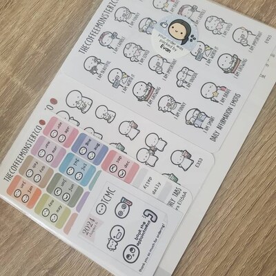 Credit Card Reminders Hand Drawn Planner Stickers and Bullet Journal ...