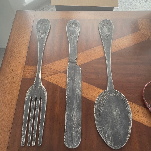 Milageto Set di 5 cartelli da appendere con tagliere, decorazione