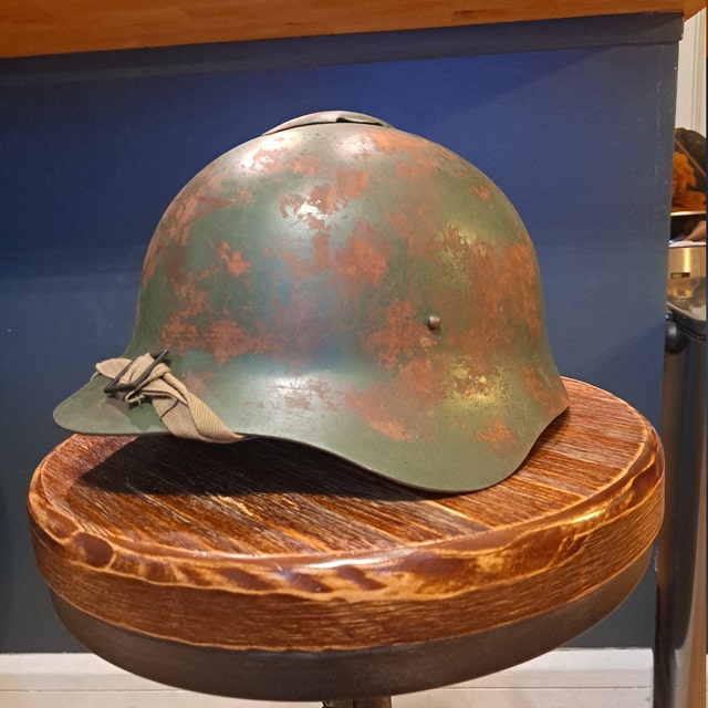 WW2 Russian M36 SSH-36 Helmet with Hammer & Sickle-Aged