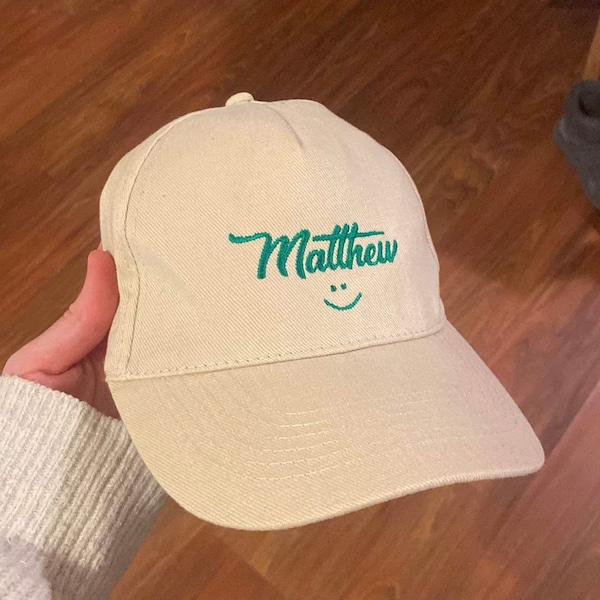 Casquette KBETHOS Wild & Free Verte - Femme Réglable Brodée Fleurs Et Flèches