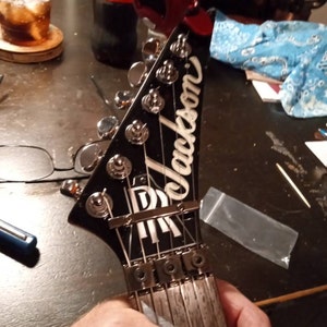 Guitar Parts - Engraved Etched - Truss Rod Cover - Fits Jackson