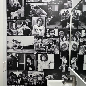 Hollywood Movie Scene Wallpaper, Black and White Cinema Collage ...