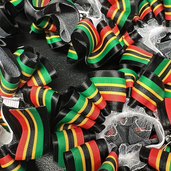 African Kente Stripe Ribbon, Black History, Juneteenth, Gift Wrap ...