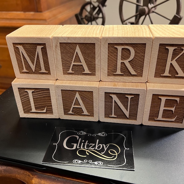 Name Block Letters Personalized Nursery Name Block Letters - Custom Wooden Name Blocks for ...