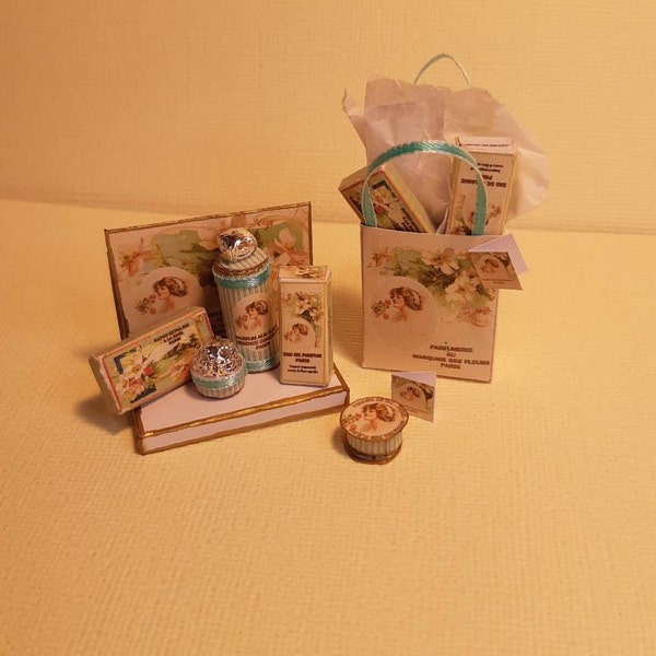 Digital Download Printable Dollhouse Miniature Hatbox Set of 4-- 1:12 ...
