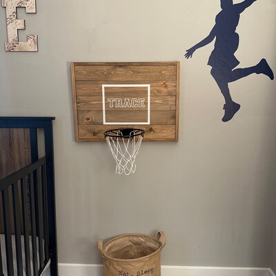 Rustic Basketball Goal, Personalized Basketball Goal, Basketball Hoop ...