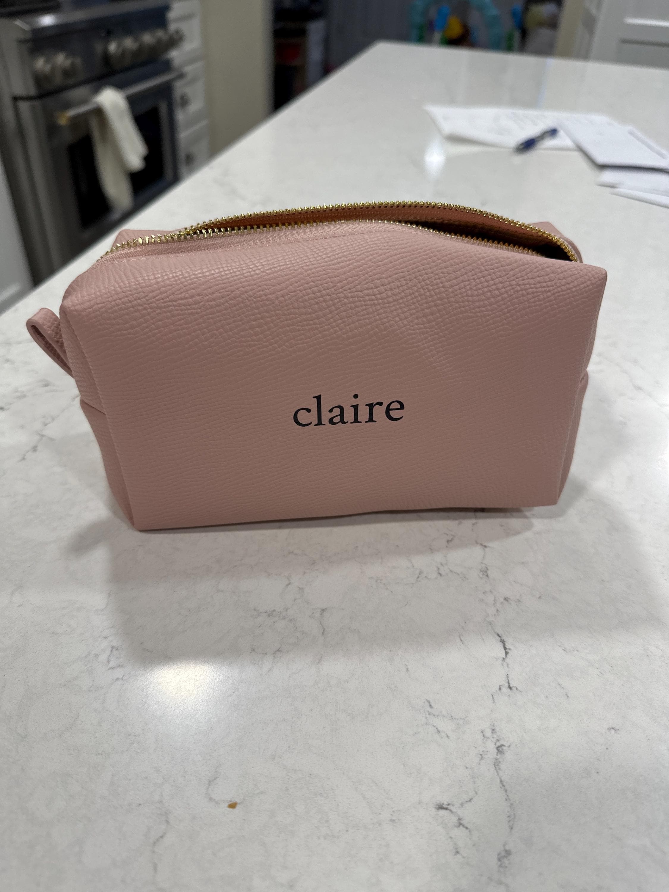 Bridesmaid Makeup Bag, Personalized Cosmetic Pouch for Your Bridesmaid Proposal Gift Box and Bachelorette Party