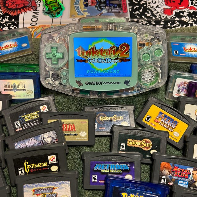 ダスティグリーンのゲームボーイアドバンス：キラキラボタン付きの改造