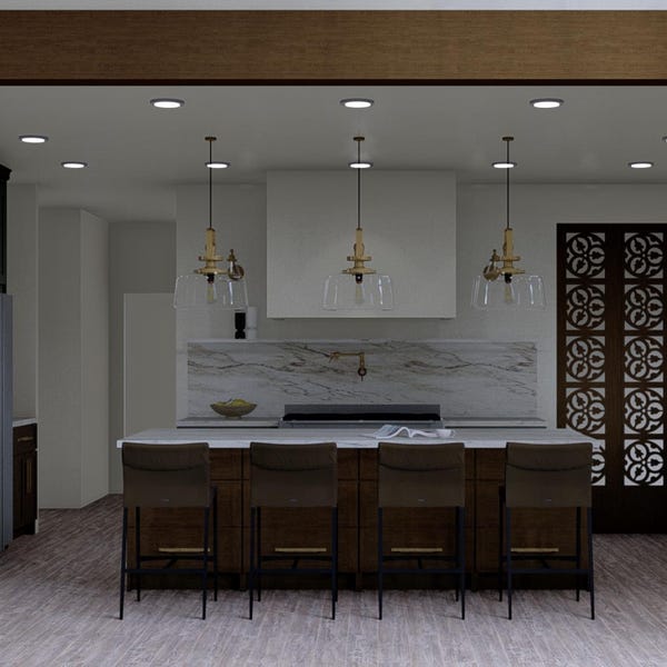 Kitchen Interior Design, Kitchen Renovation, Custom Kitchen Design, 3D ...