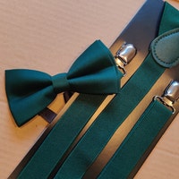 Dad And Son Sage Green Set With Bow Ties And Suspenders - Foto 10