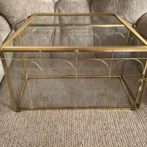 NCYP Vintage 2 Side Brass Copper Glass Rectangular Ornament - Etsy