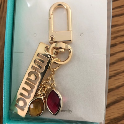 Keychain, Keychain Personalized, Birthstone Keychain, Custom Keychain ...