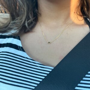 Dainty Necklace Gold Heart Necklace Dainty Jewelry Gift for - Etsy