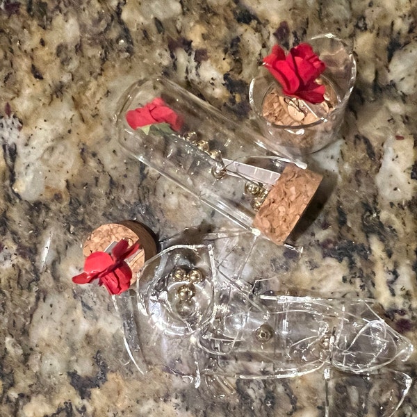 Beauty and the Beast Mini Glass Wedding Favors for Guests, Wedding ...