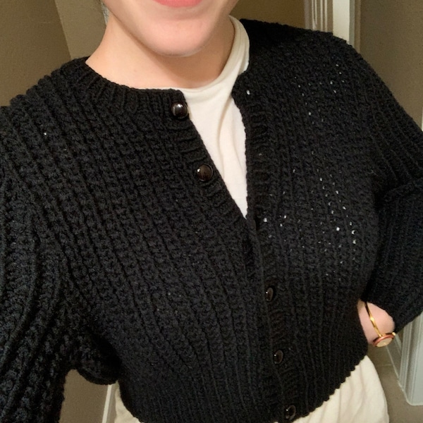 Oversized viscose and wool stretch knit main image 1