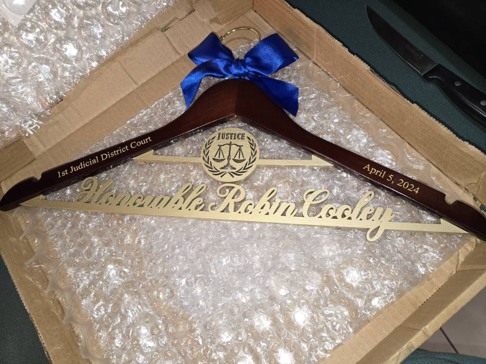 Personalized Gift for Judge, Gift for Lawyers, Investiture Ceremony Gift , Personalized Hanger for Judge, Personalized Hanger for Lawyers