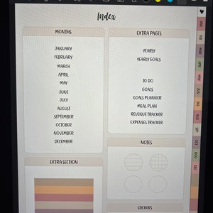 Undated Goodnotes Planner Monthly Digital Planner Goodnotes - Etsy