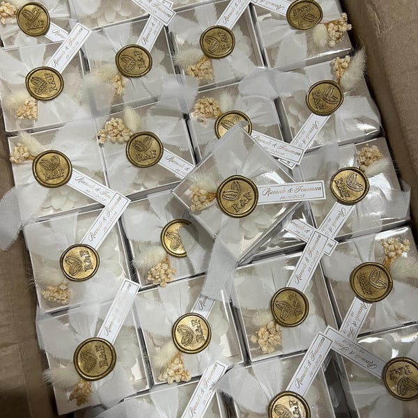 Personalized wedding candy and coffee favors engagement gift save the