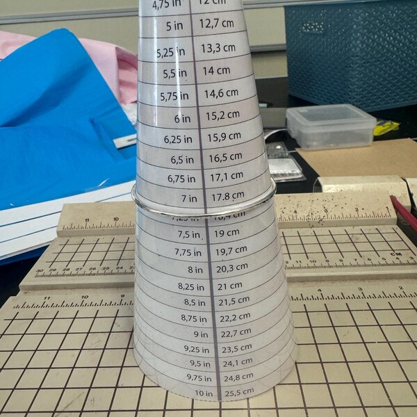 Bracelet Ruler Printable Free Pdf Bracelet Sizer Printable Tool for Jewelry Makers, Bracelet Mandrel ...