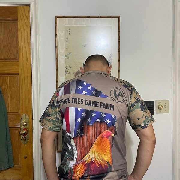 Personalized 3D Rooster T-shirt, Custom Name Rooster Short Sleeve Shirt ...