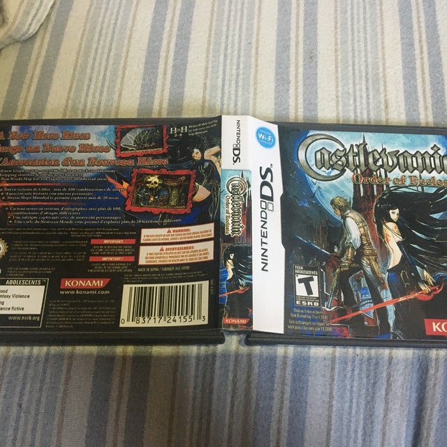 Castlevania Order of Ecclesia REPRODUCTION CASE No Game! Nintendo Castlevania Order of Ecclesia REPRODUCTION CASE No Game! Nintendo
