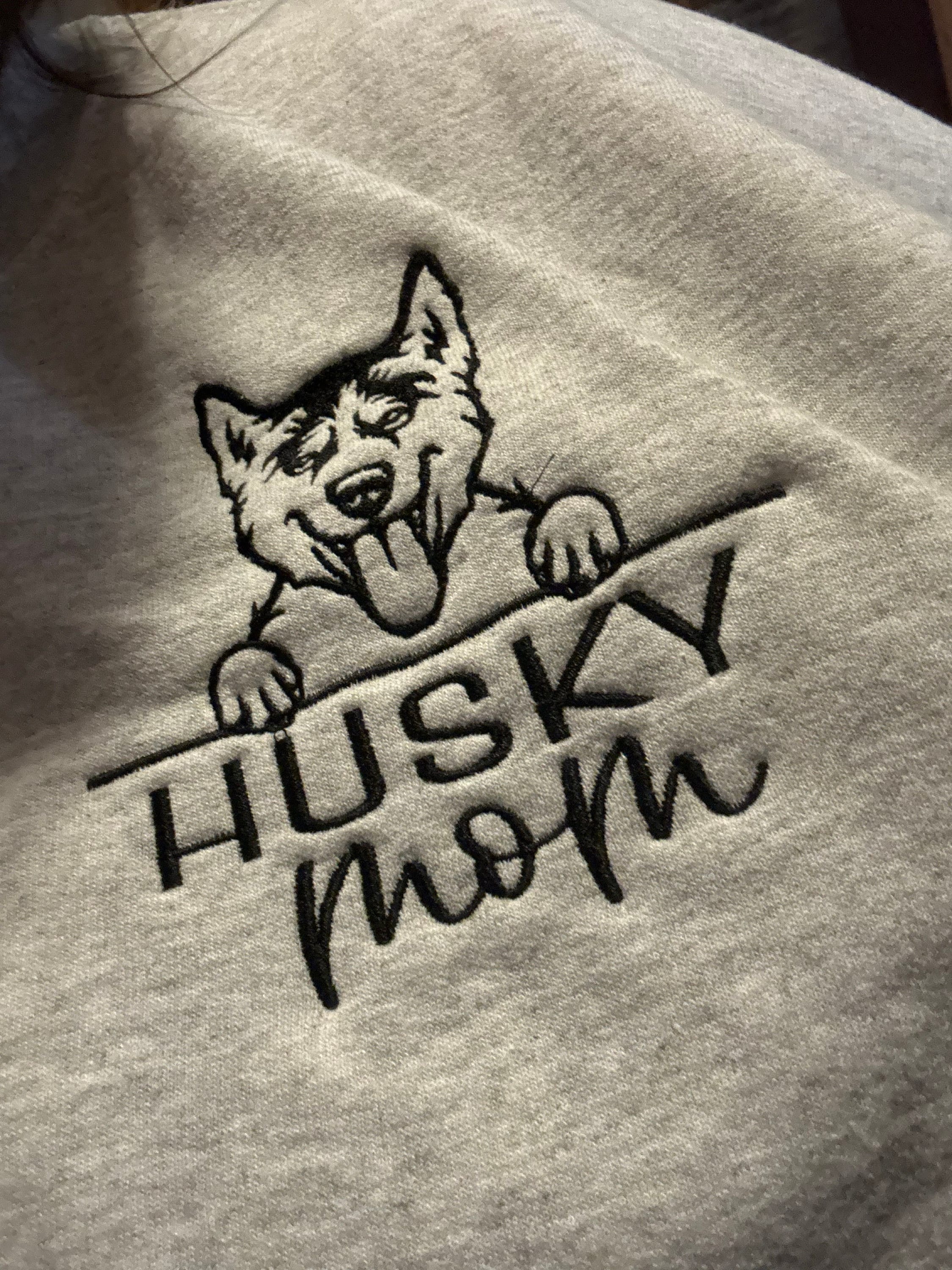 Personalized Pet Embroidered Crewneck with Name On Sleeve, Embroidered Apparel Sweatshirt,Dog Sweatshirt, Custom Dog Crewneck