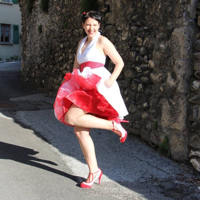 red rockabilly wedding dress Fifties, Rockabilly Wedding by Miki Photography