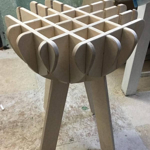 Plywood Step Stool Plans, Dxf Files, Vector, Cut, Cnc Router, DIY ...