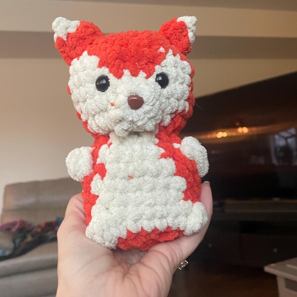 Fox No Sew Crochet Pattern, No Sew Amigurumi Crochet Patterns, Crochet ...