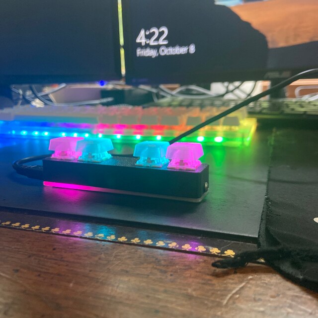 4K RGB Keypad for Osu Taiko/mania wide 