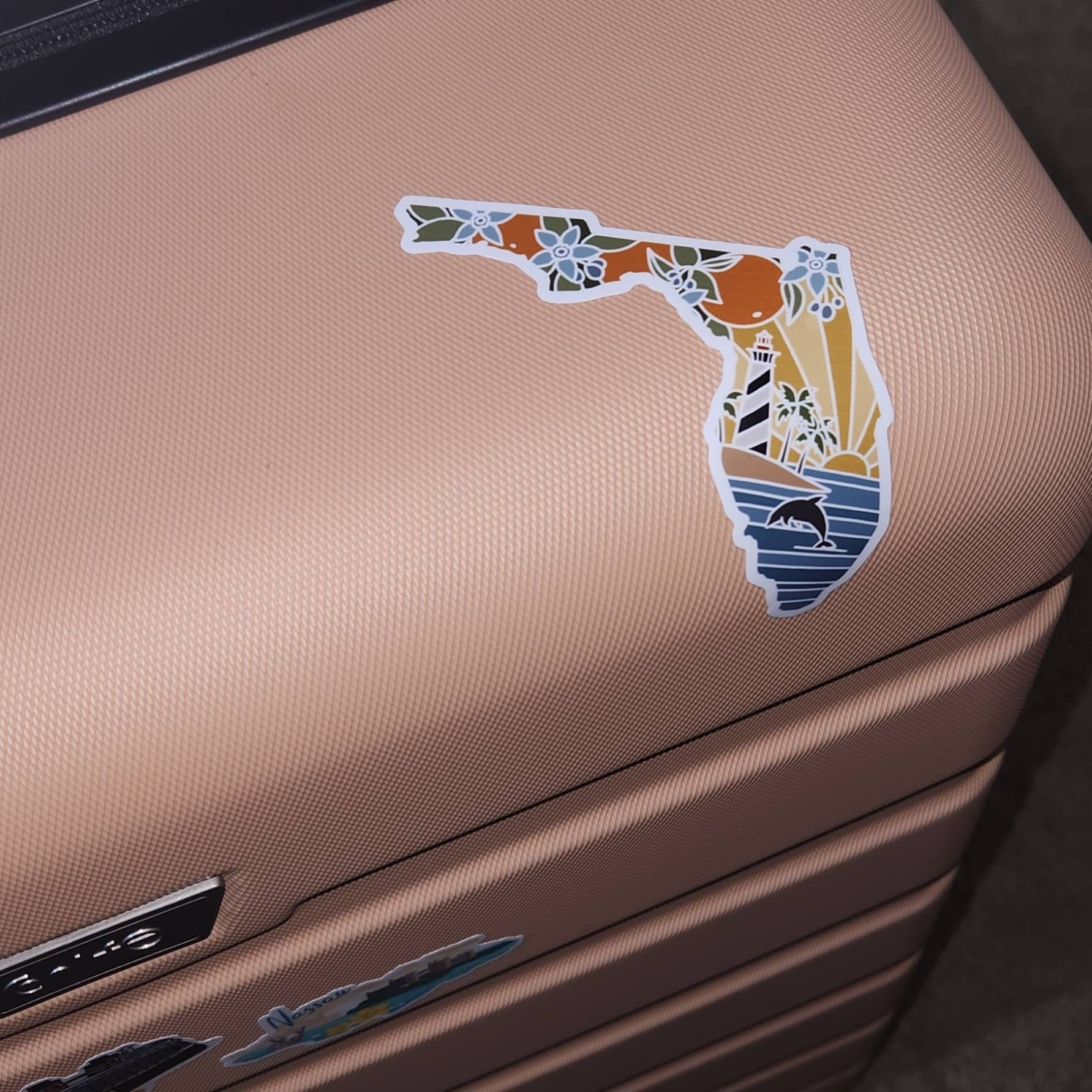 Florida Durable Sticker | High Quality Bumper Sticker | United States Vinyl Decal | Weatherproof Sticker | Water Bottle Sticker | 4&quot;