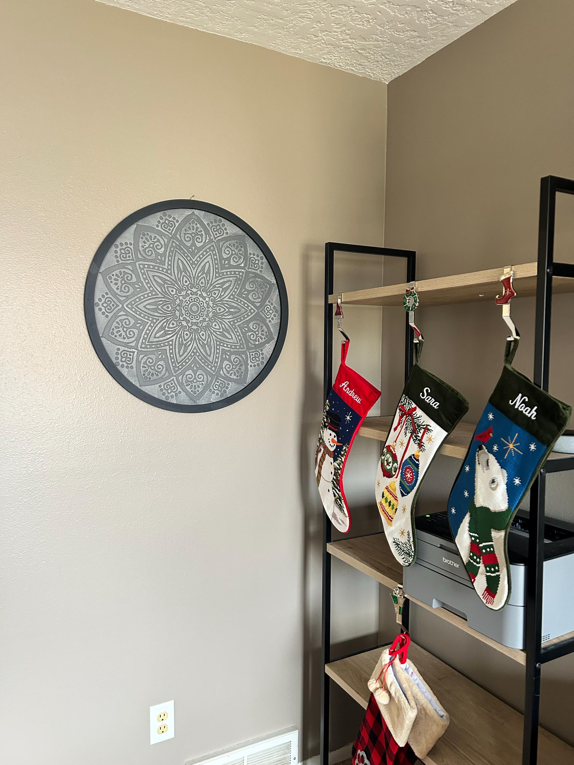 Personalized Needlepoint Stocking - Family Stockings - Old-Fashioned Christmas Décor - Embroidered Name - 12 Designs Available