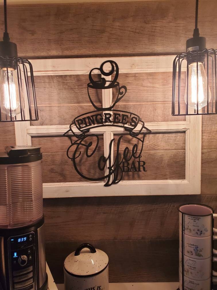 Coffee Lover Metal Wall Art Home Decor Kitchen Sign Hanging Decorations Coffee Station Personalized Coffee and Tea Bar Metal Name Sign Custom Laser Cut Cup Coffee Housewarming Gift for Mom Grandma Coffee Lover Metal Wall Art Home Decor Kitchen Sign Hanging Decorations Coffee Station Personalized Coffee and Tea Bar Metal Name Sign Custom Laser Cut Cup Coffee Housewarming Gift for Mom Grandma