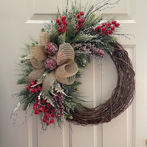 Farmhouse Champagne and Cream Wreath - Etsy