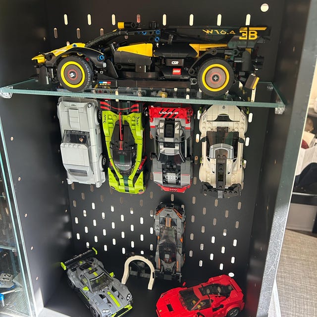 Lego Speed Champions IKEA Pegboard Mount | Display | Lego Car