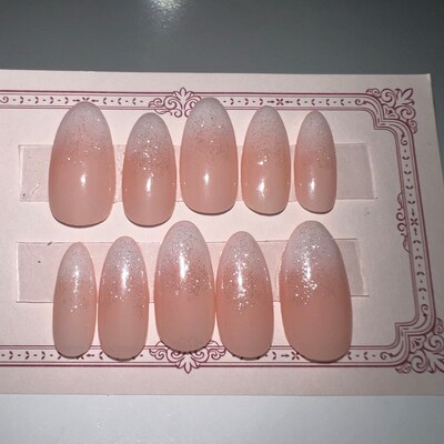 Set of 10pcs Hand Painted Press on Nails/japanese/kawaii - Etsy