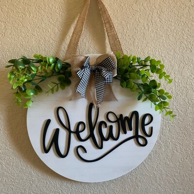 Sale Sale Welcome Sign for Front Door Decor Front Porch - Etsy