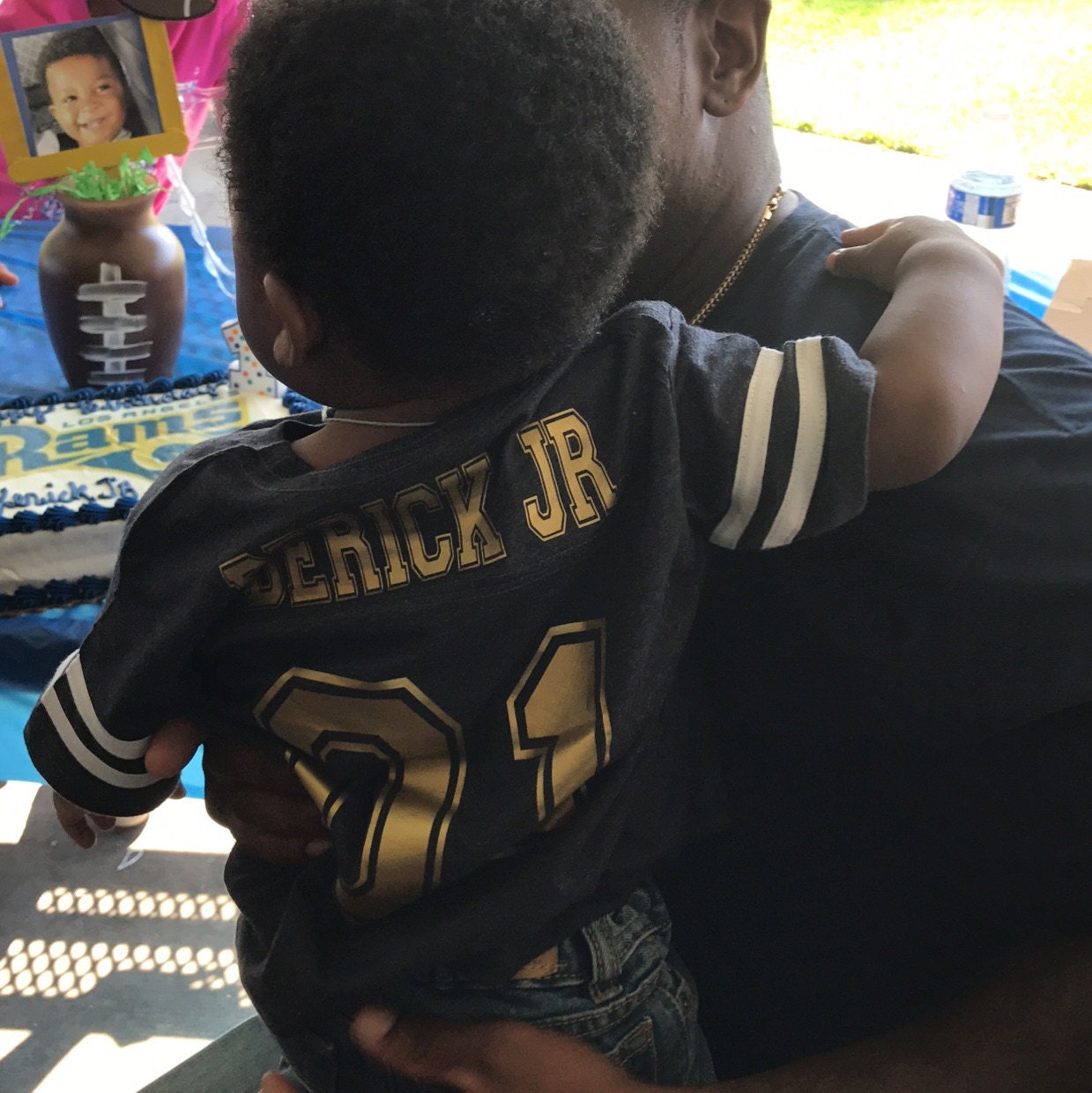 5th Birthday Football Shirt | Five Year Old Birthday Jersey Tee | Touchdown Sports Theme Party Outfit | Football Boy T-Shirt