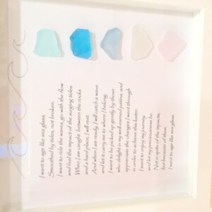SEA GLASS Chart/sea Glass/small or Large/sea Glass Art/ Color Chart ...