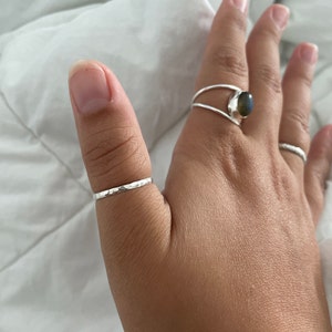 Anello 5 Fascia Multipla Grigio Argento BRASS Workshop 24an49 - Foto 7