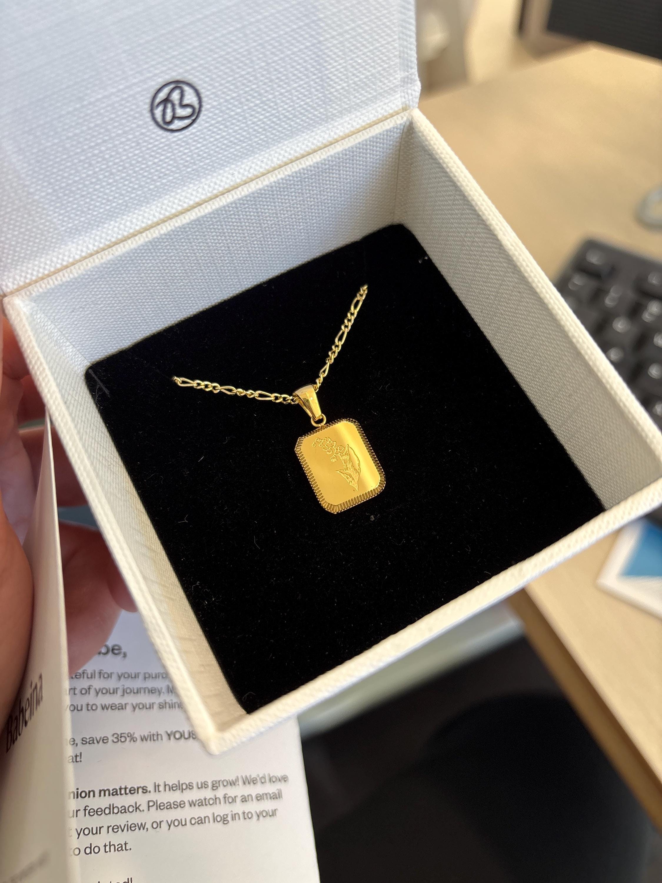 18K Gold Birth Flower Necklace, Floral Necklace, Birth Month Necklace, Christmas Gift , Gift for Mom, Flower Charm, Floral Pendant, Plant