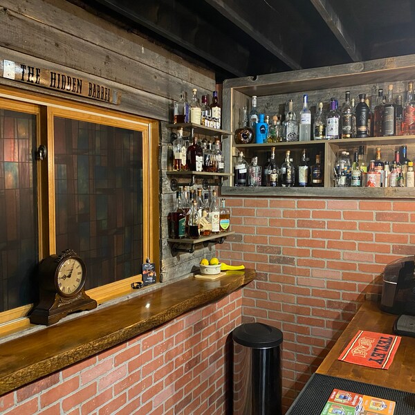 WINE Barrel Stave Sign- 34.5”L / Custom Staves / Personalized Rustic ...