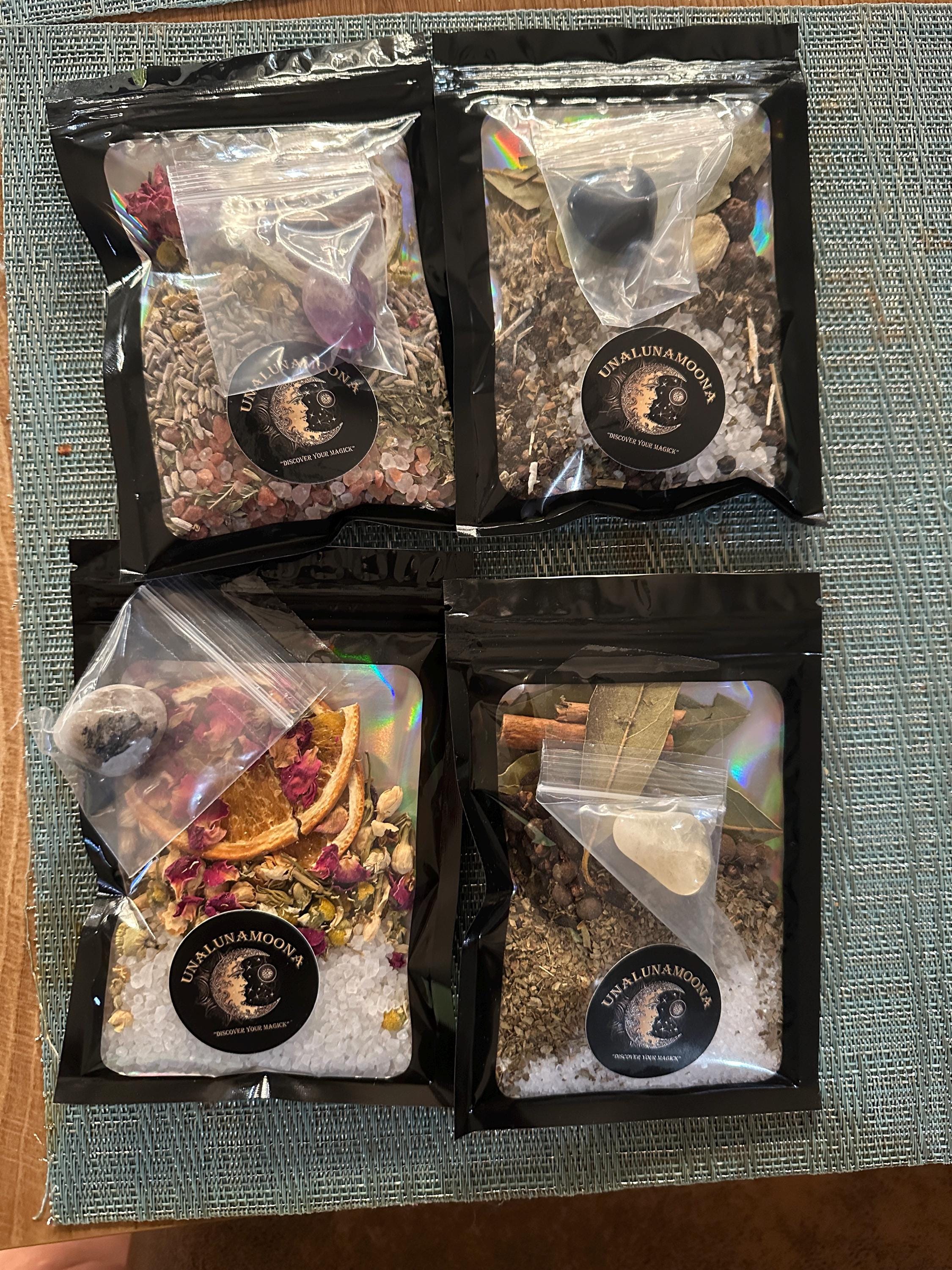 Intention Simmer Pots | Simmer Pot Kit | Simmer Pot Potpourri | Simmering Potpourri | Stovetop Potpourri | Witches Brew, includes Crystal
