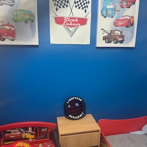 Étagère Murale 3D Lightning McQueen – Design Pneu Cars, 4 Niveaux