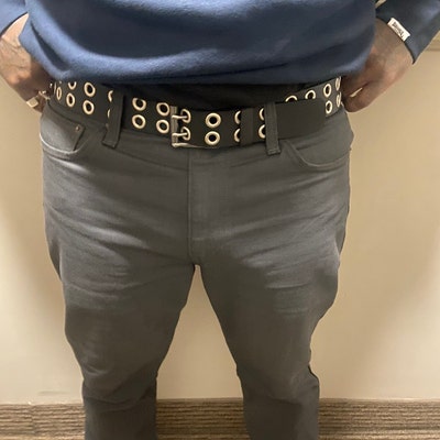 grommet belt mens