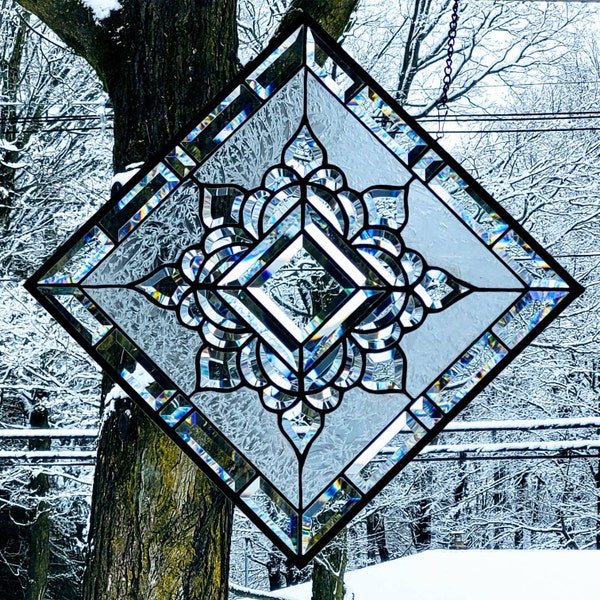 Picture of Beveled Glass Panel - Etsy